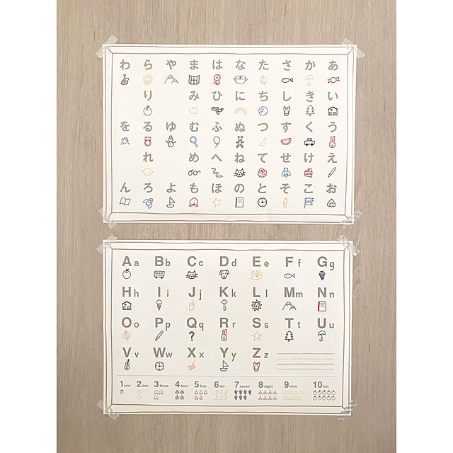 写真付きレビュー 無印良品 水でぬらして貼る おふろポスター ａｂｃの通販商品 口コミ情報 Roomclipショッピング