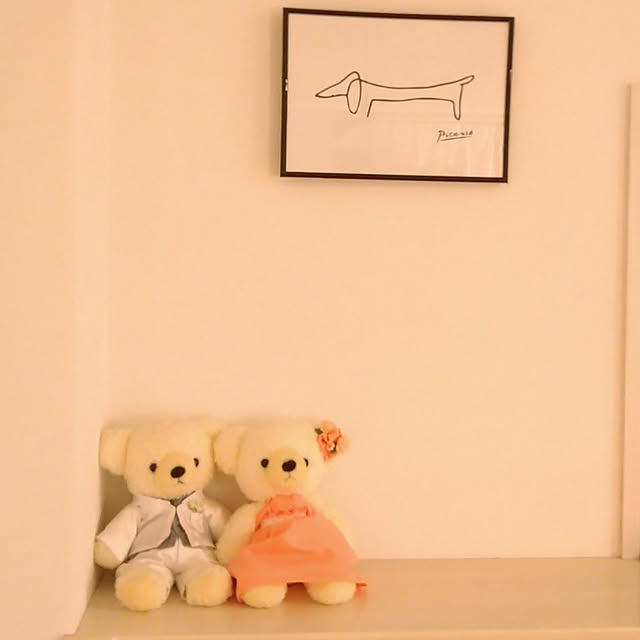 写真付きレビュー ピカソ 可愛い犬の絵 サイズ フレーム付き の通販商品 口コミ情報 Roomclipショッピング