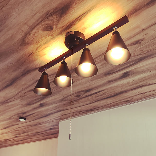 Ledシーリングライト 4灯 内蔵led間接照明 シーリングライト 6畳 8畳 おしゃれ 照明 スポットライト Led対応 リビング用 ダイニング用 食卓用 居間用 北欧 ナチュラル ホワイト ブラウン ブラック ビンテージ 和室 寝室 点灯切替 ライト ウッド スチール Velled Cp4 2 2