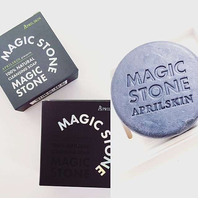 送料無料 2個set イプリルスキン マジックストーンソープ 天然石鹸 Magic Stone オリジナル ブラック 又はマジックスノークリーム1個 トーンアップクリーム70g 韓国コスメ Aprilskin エイプリルスキンのレビュー クチコミとして参考になる投稿1枚 Roomclip Item