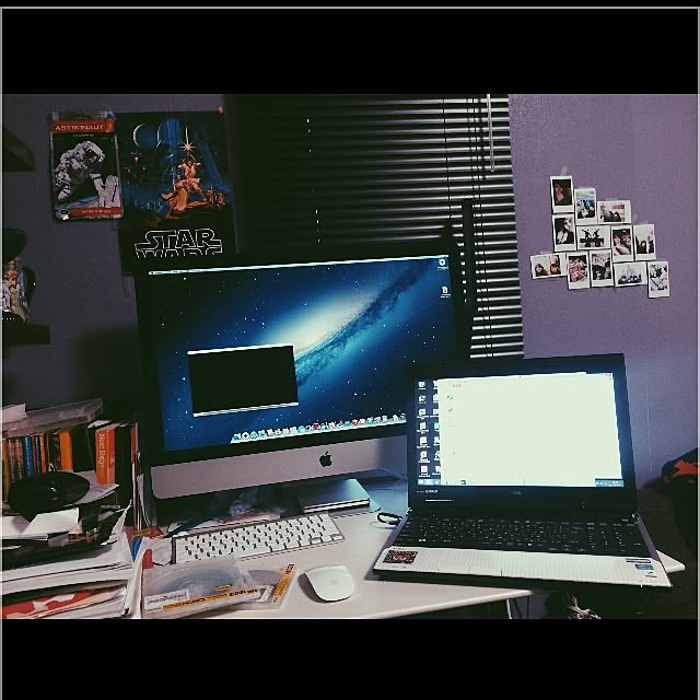 机 Pcデスク周り 宇宙 スターウォーズ Apple などのインテリア実例 15 01 31 19 41 22 Roomclip ルームクリップ