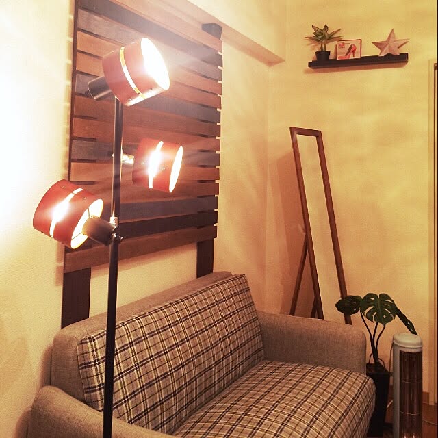 部屋全体/全身ミラー/照明お気に入り。/フランフラン/楽天で買ったもののインテリア実例 - 2016-01-19 21:11:41