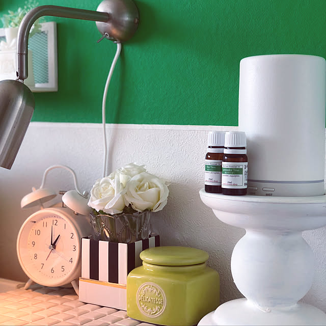 ベッド周り/ニトリ/IKEA/アロマディフューザー/アロマオイル/これさえあれば、わたしの部屋...などのインテリア実例 201807