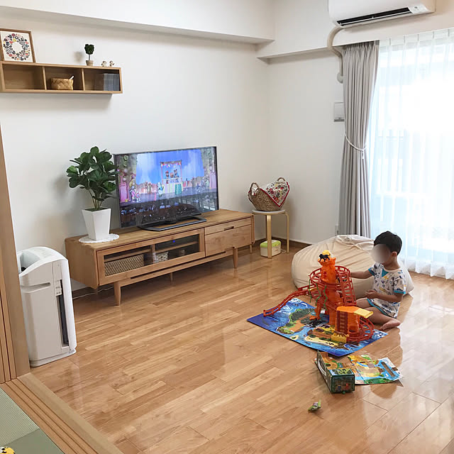 リビング/マンションインテリア/シンプルインテリア/すっきり暮らしたい/狭小マンション/狭いリビング&hellip;などのインテリア実例 2018