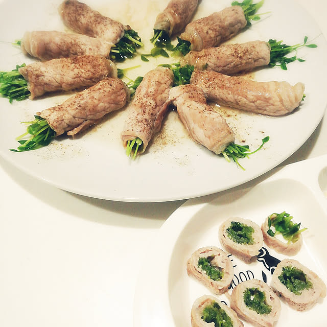Kitchen/豆苗/ゆうごはん/子供ごはん/ダイソー/プラスチックプレート&hellip;などのインテリア実例 20180801 1906