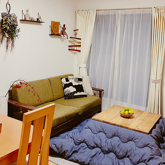 ニトリ 遮光1級 遮熱 遮音カーテン ミスト3 アイボリー 100x0x2 のレビュー 口コミとして参考になる投稿44枚 Roomclip ルームクリップ