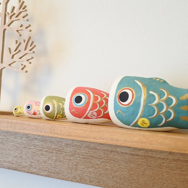 こいのぼり 室内用 鯉のぼり 五月人形 マトリョーシカ はりこーシカ 和紙 こどもの日 コンパクト おしゃれ かわいい リーズナブル ギフト プレゼントのレビュー クチコミとして参考になる投稿10枚