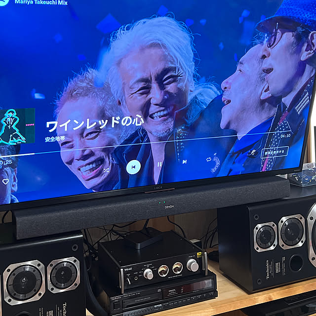 写真付きレビュー】デノン サウンドバー デュアルサブウーハー内蔵 Dolby Atmos  ロスレスオーディオ対応 DHT-S217K  ブラックの通販商品口コミ情報 | RoomClipショッピング