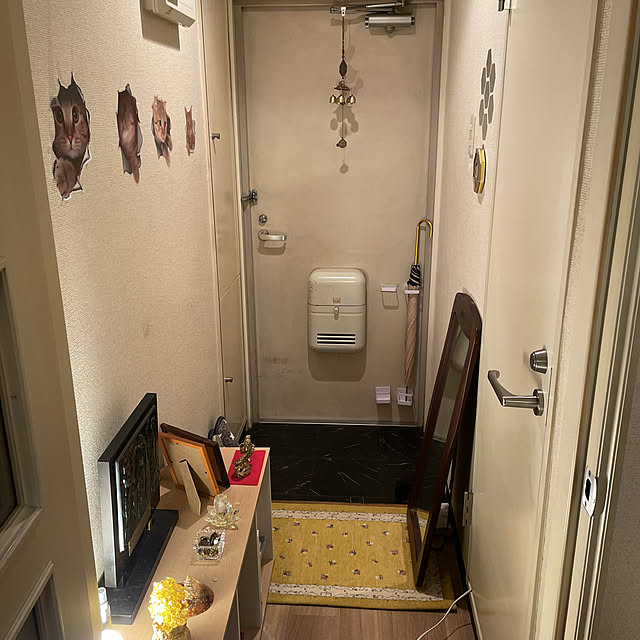 写真付きレビュー 玄関マット マット 室内 屋内 ラベンダー 23 50 80cm 洗える おしゃれ 風水 黄色 イエロー 花柄 かわいい ゴブラン織り 北欧の通販商品 口コミ情報 Roomclipショッピング