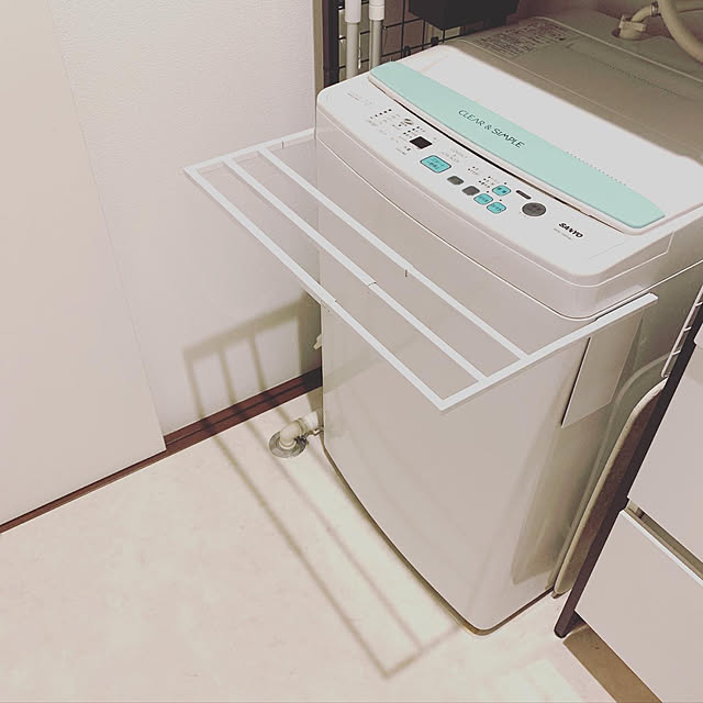 山崎実業 マグネット伸縮洗濯機バスタオルハンガー タワー Towerのレビュー クチコミとして参考になる投稿94枚 Roomclip ルームクリップ