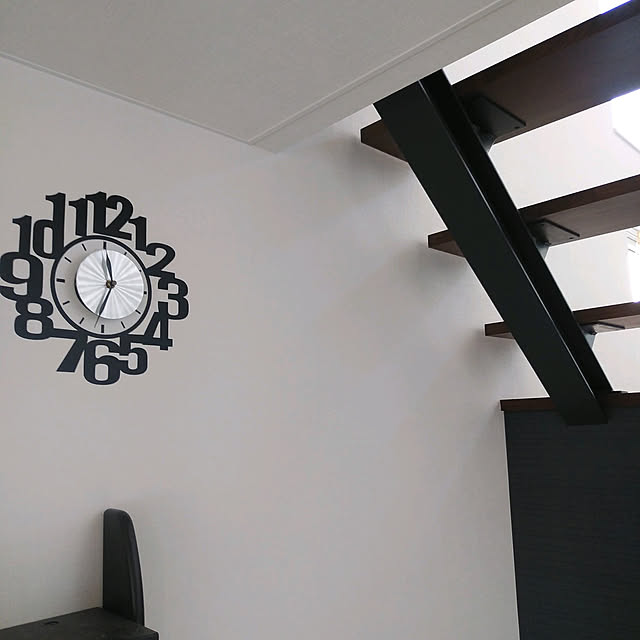 ウォールクロックステッカー ウォールステッカー 時計 ナンバー Wall Clock Sticker ウォールクロック 数字 ステッカー シール デコレーション ウォールデコ 壁デコ モノトーン おしゃれ シンプル 男前インテリア のレビュー クチコミとして参考になる投稿3枚