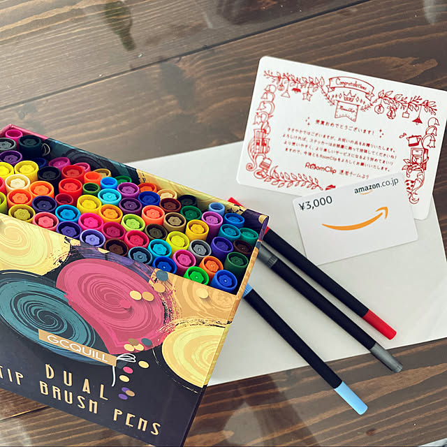 写真付きレビュー Gc 72色セット 筆ペン 水彩毛筆 線画ペン 水性ペン カラーペンセット クリーンカラー 塗り絵 オフィス用品 筆記具 Jp72の通販商品 口コミ情報 Roomclipショッピング