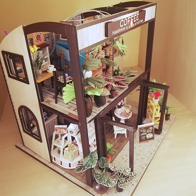 Hamiledyi ドールハウス 手作りキットセット Coffee House 喫茶店 ミニ家具工芸品キット ミニチュアコレクション 工具 英語説明書 オルゴール ラピュタ のレビュー 口コミとして参考になる投稿2枚 Roomclip ルームクリップ Hamiledyi ドールハウス 手作りキットセット Coffee House 喫茶店 ミニ家具工芸品キット ミニチュアコレクション 工具 英語説明書 オルゴール ラピュタ のレビュー 口コミとして参考になる投稿2枚 Roomclip ルームクリップ