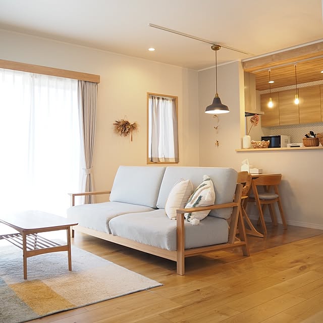 お気に入りのリラックス空間に♪暮らしにフィットする無印良品のソファ