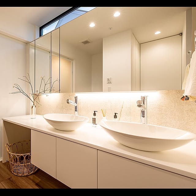 ハイクラスなムードで暮らしに潤いを。ホテルスタイルの洗面所づくりのコツ＆コーディネート実例