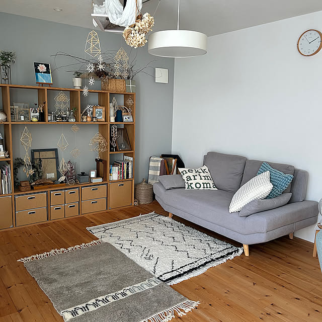 場所を選ばず暮らしにフィット♪無印良品のスタッキングシェルフを使った収納実例