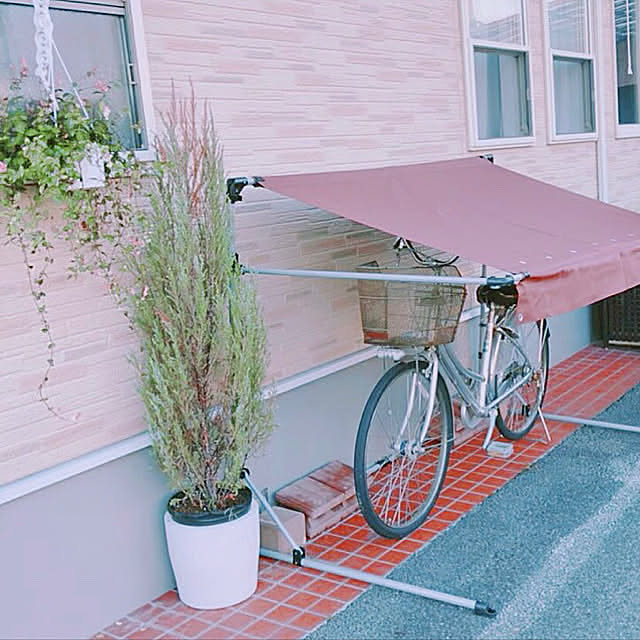 大切なアイテムをしっかり保管する。ユーザーさんたちの自転車置き場