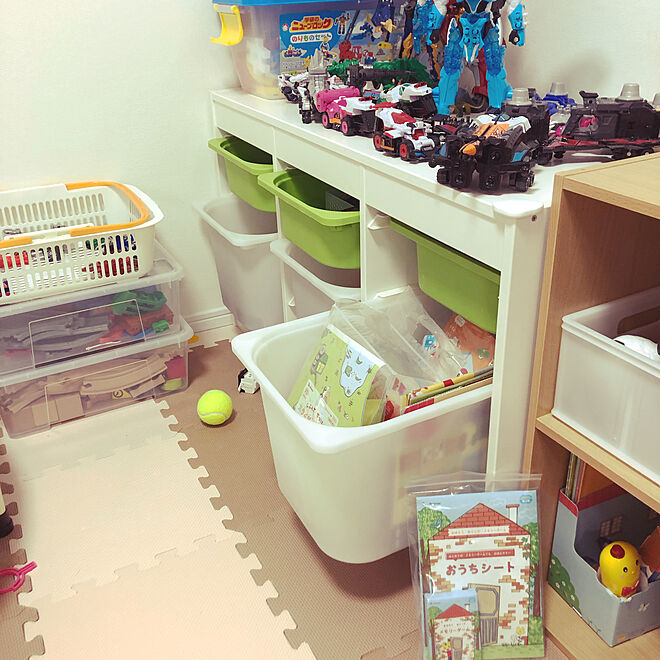 トロファスト/IKEA/おもちゃ収納/子供部屋/こどもと暮らす。...などのインテリア実例 - 2020-05-04 12:27:19