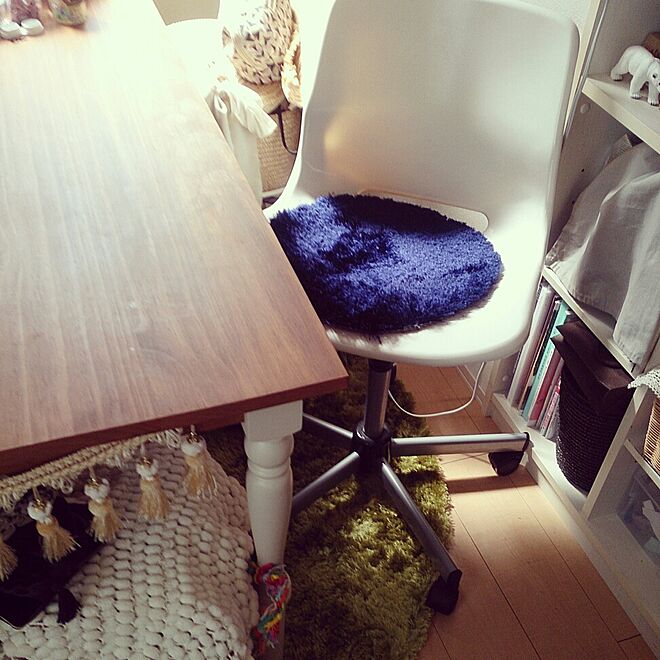 ラグ/フランフラン/テーブル/IKEA/椅子のインテリア実例 - 2014-05-29 21:57:43