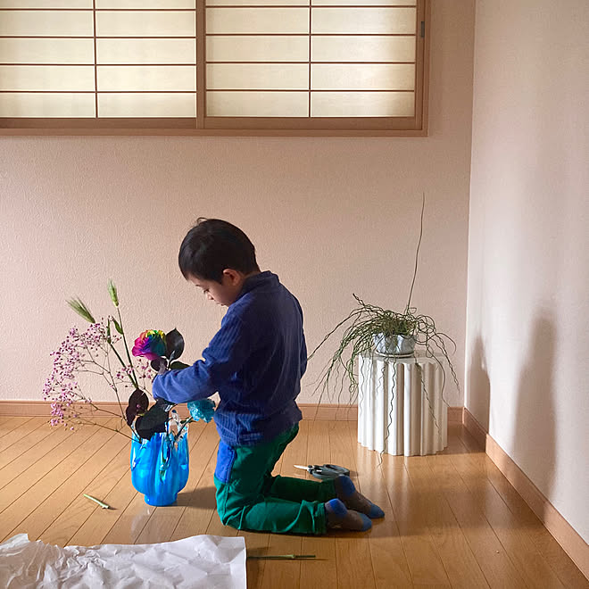 玄関/入り口/花瓶/生け花/季節を楽しむ暮らし/平屋暮らし...などのインテリア実例 - 2024-02-04 13:14:57