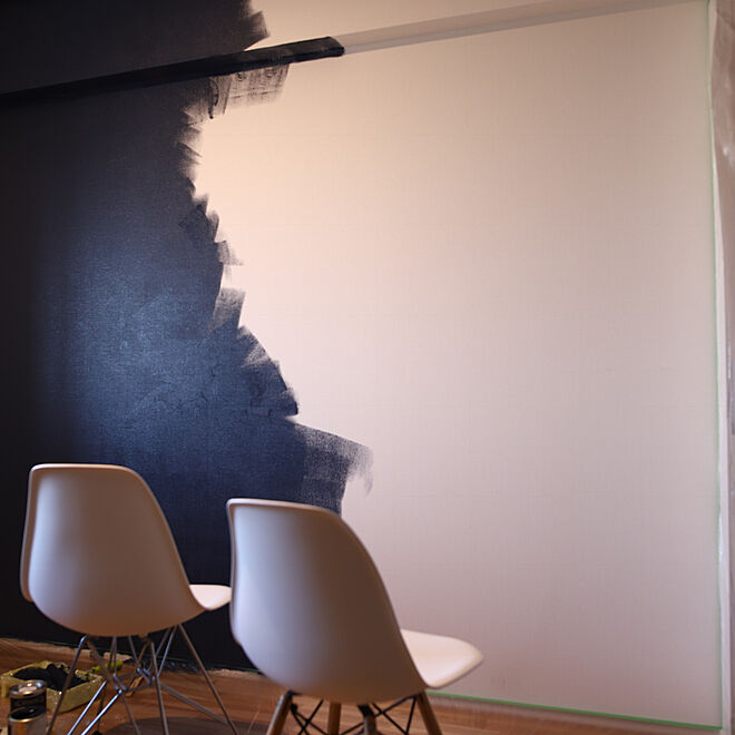 壁/天井/黒板塗料/ペンキ/北欧/DIY...などのインテリア実例 - 2018-11-04 16:54:55