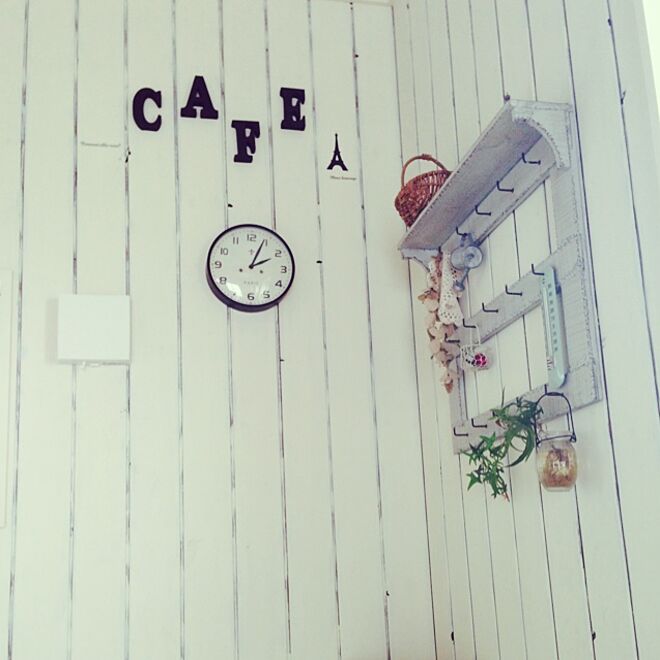 壁/天井/Cafe Time*/セリア/3coins♡/3COINSのインテリア実例 - 2014-05-27 14:11:38