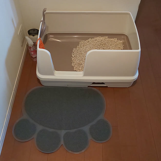 部屋全体/猫トイレ置き場/デオトイレ快適ワイド/猫のいる暮らし/猫のいる日常...などのインテリア実例 - 2019-09-29 13:16:28