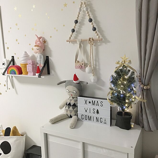 リビング/クリスマスツリー/安静中/IKEA/子どもと暮らす...などのインテリア実例 - 2016-11-17 22:33:29