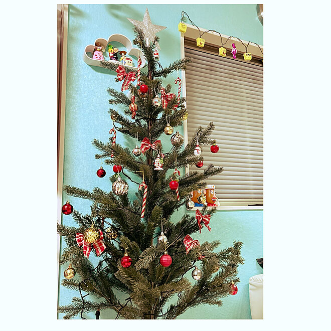 クリスマスツリー170cm/クリスマスツリー/ニトリ/IKEA/クリスマス...などのインテリア実例 - 2021-11-18 22:05:47
