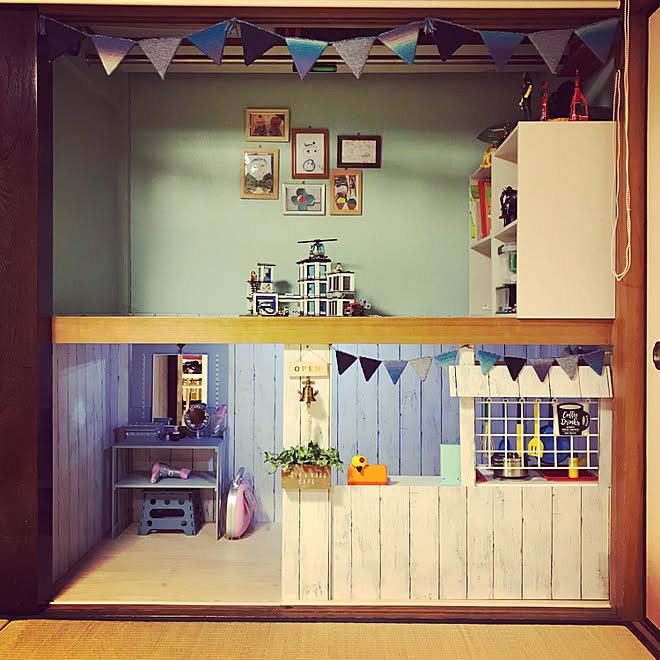 押入れ子供部屋 Diy カフェ風 100均のインテリア実例 19 01 07 06 41 02 Roomclip ルームクリップ