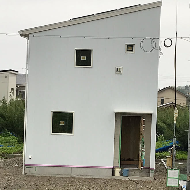 外観《新築工事中》/部屋全体/白ガルバのお家のインテリア実例 - 2019-07-21 23:43:52