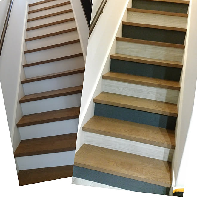 リビング リメイクデコシート Diy 階段 Dcm ホーマック などのインテリア実例 06 14 21 25 21 Roomclip ルームクリップ