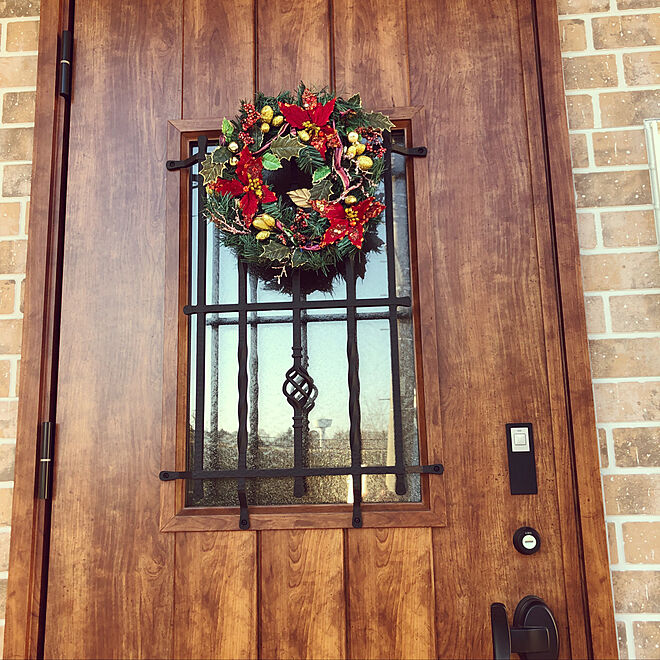 玄関/入り口/クリスマス/クリスマス飾りのインテリア実例 - 2018-12-19 12:43:19