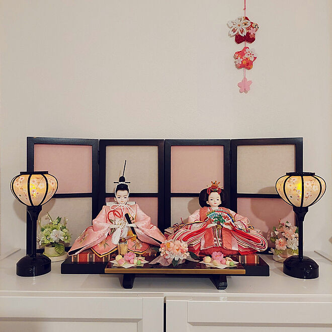 棚/ひな祭り/プリンセス雛人形/雛人形/IKEA...などのインテリア実例 - 2023-03-03 22:52:04