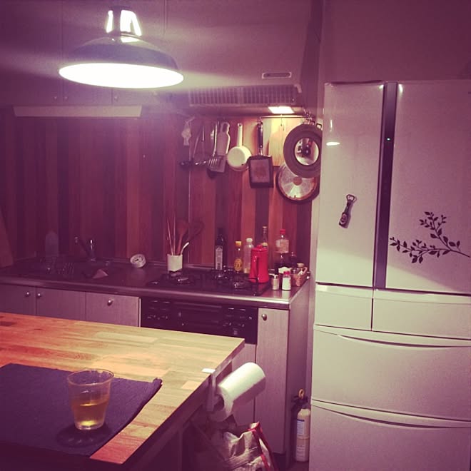 キッチン/IKEA/手作り/DIY/照明...などのインテリア実例 - 2014-09-11 19:43:08