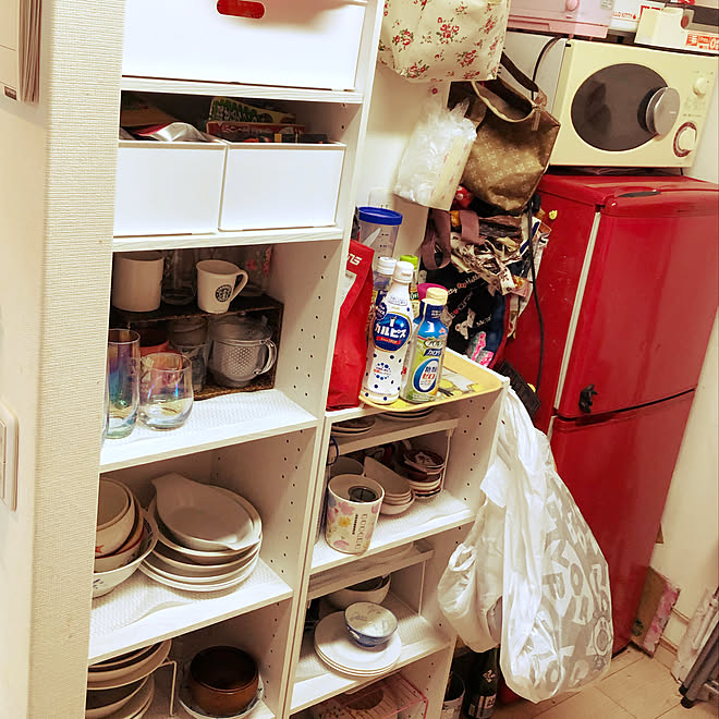 食器棚 カラーボックス カラボ ニトリ キッチンのインテリア実例 21 09 14 08 23 27 Roomclip ルームクリップ