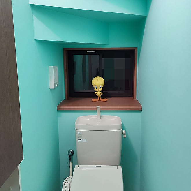 トイレのインテリア バス トイレ トゥイーティー 壁紙 Diyのインテリア実例 22 02 13 19 38 10 Roomclip ルームクリップ