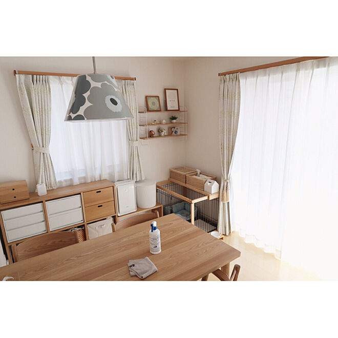 部屋全体/北欧/建売住宅/赤ちゃんのいる暮らし/ウォールシェルフ...などのインテリア実例 - 2018-10-20 18:58:49