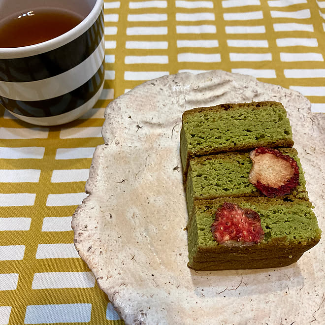 マグカップ/抹茶とホワイトチョコのブラウニー/スイーツ/大西雅文/丹波焼...などのインテリア実例 - 2021-08-06 02:06:17