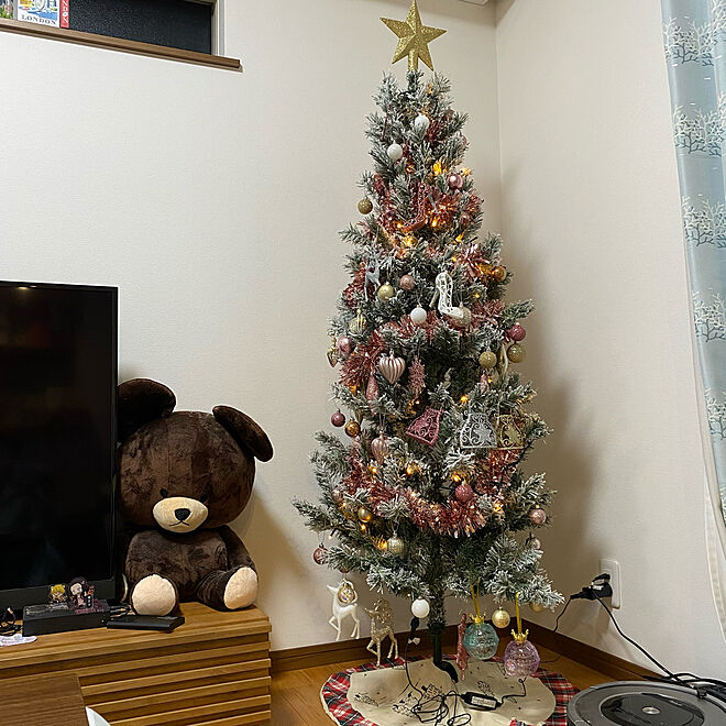 クリスマスツリーオーナメント/クリスマスツリー180cm/クリスマス/ニトリ/リビングのインテリア実例 - 2020-11-11 13:13:24