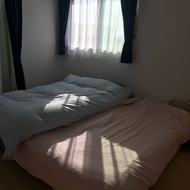ベッド周り/シングルベッド２つ/六畳寝室/3LDK/猫のいる部屋...などのインテリア実例 - 2018-04-20 21:20:10