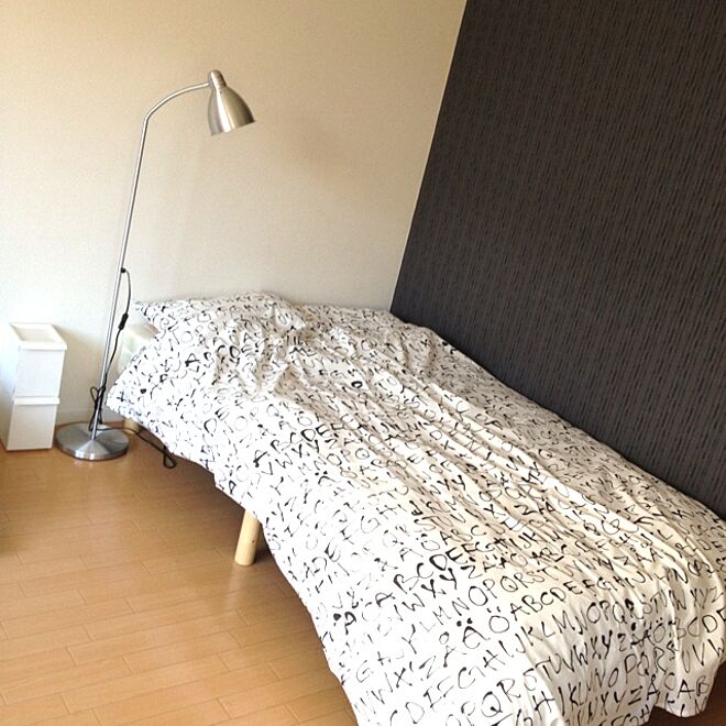 ベッド周り/ワンルーム/IKEA/照明のインテリア実例 - 2013-03-07 08:58:19