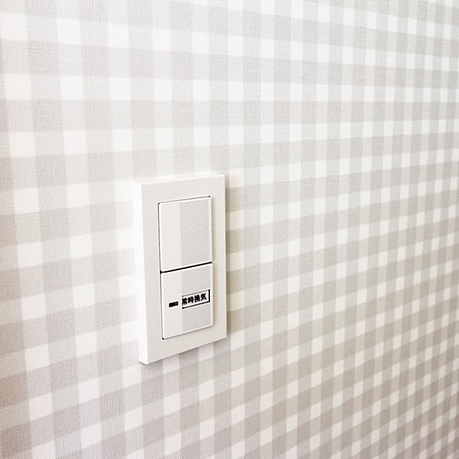 アクセントクロス チェック ギンガムチェック チェック壁紙 キッチン などのインテリア実例 15 03 03 23 48 34 Roomclip ルームクリップ