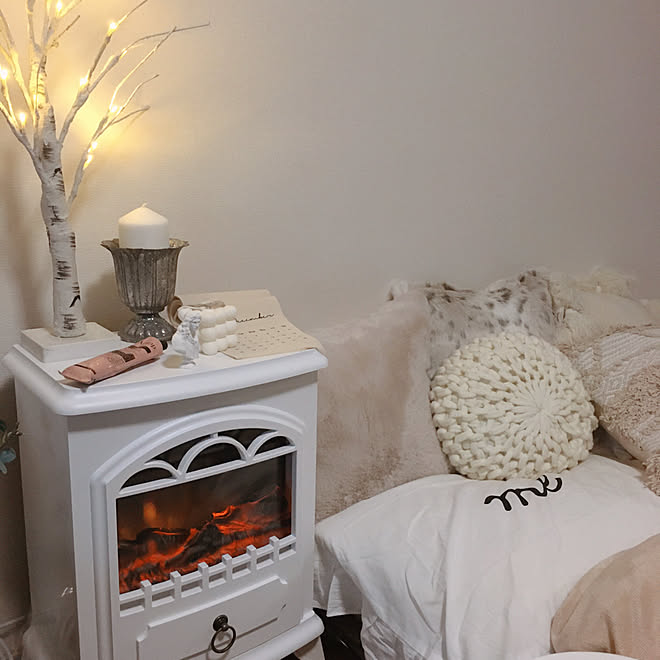 ブランド 新品 Francfranc 暖炉 ヒーター 電気ヒーター - 電気ヒーター