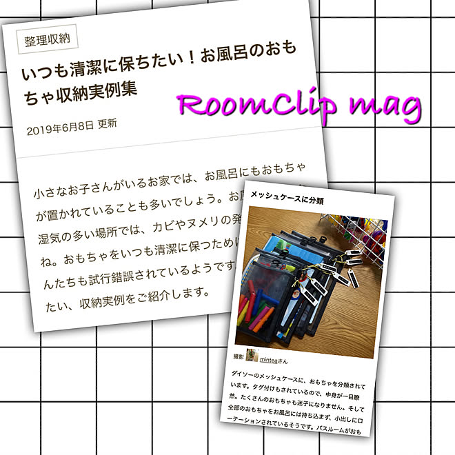 お風呂のおもちゃ収納/ダイソー様々♡/賃貸でも楽しく♪/アパート暮らし/RoomClip mag...などのインテリア実例 - 2019-06-12 10:08:51