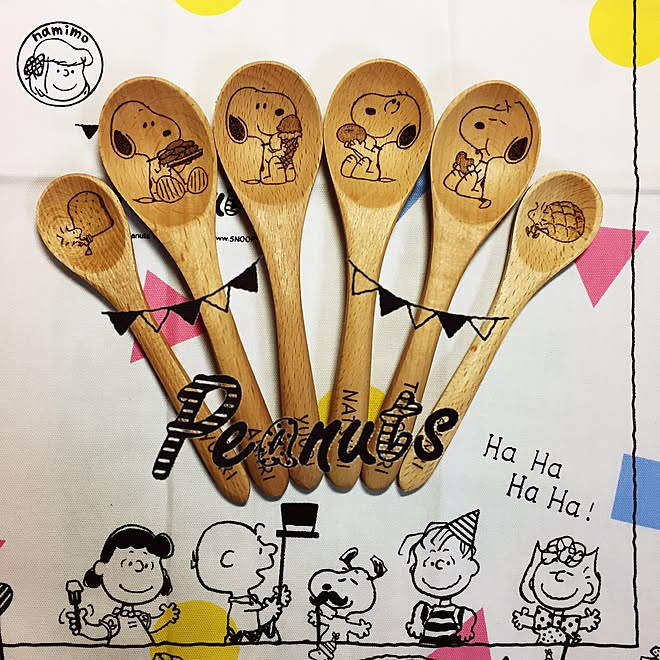 シチュースプーン ウッドバーニング スヌーピー ハンドメイド 木製スプーン などのインテリア実例 17 01 31 13 30 56 Roomclip ルームクリップ
