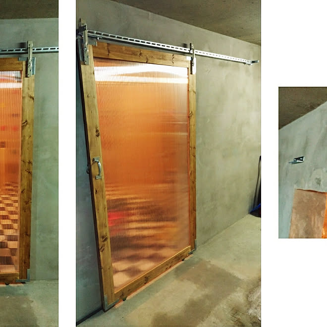 別荘 プレハブ ガレージ 隠れ家 DIY リフォームに 扉 玄関ドア