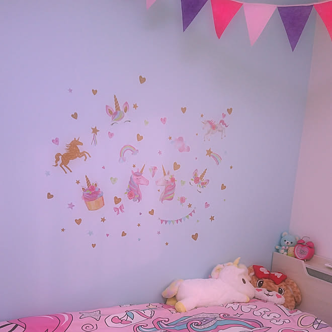 ベッド周り ゆめかわ 子供部屋 ぬいぐるみ ユニコーン などのインテリア実例 01 01 16 04 26 Roomclip ルームクリップ ベッド周り ゆめかわ 子供部屋 ぬいぐるみ ユニコーン などのインテリア実例 01 01 16 04 26 Roomclip ルームクリップ