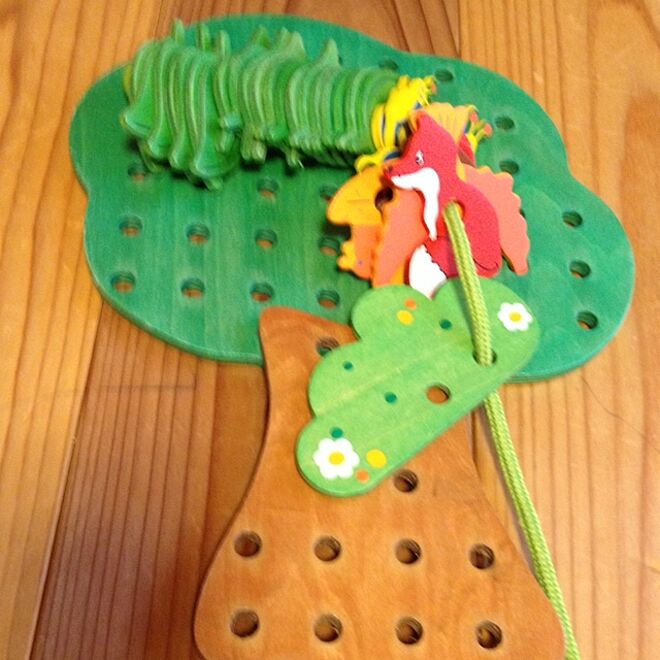 リビング/木のおもちゃ/床は杉の板のインテリア実例 - 2014-05-13 07:45:30