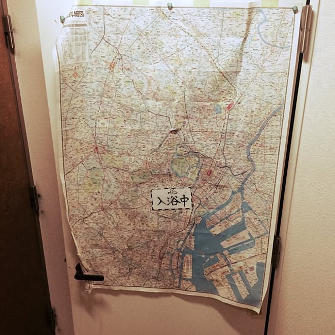 バス/トイレ/居室管理/共用/地図/東京都の地図...などのインテリア実例 - 2014-08-19 23:49:13